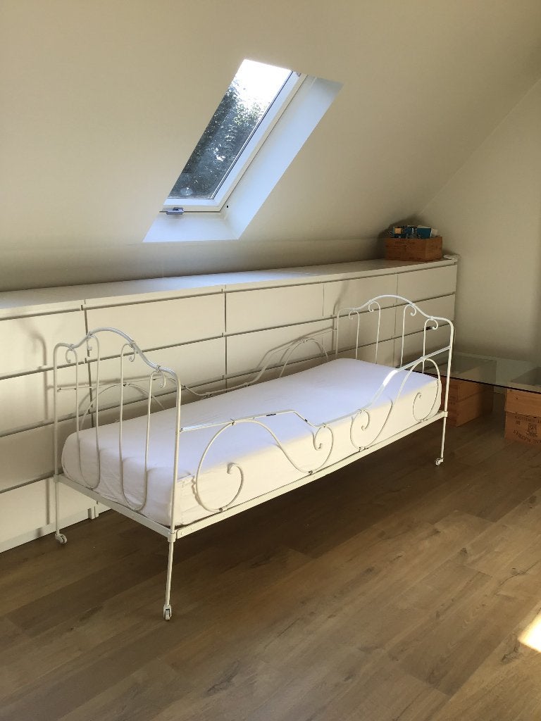❤️ Authentique lit vintage en fer forgé – 70 x 190 cm, Matelas, 70 à 85 cm, Enlèvement, 180 cm ou plus