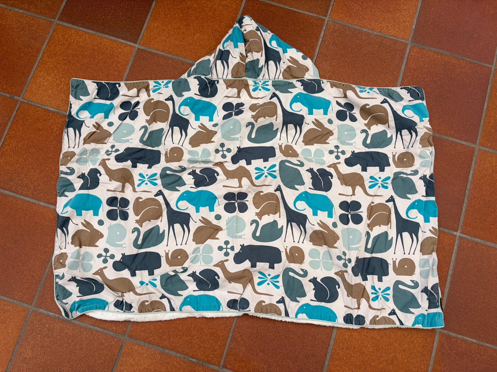 Badponcho, Ophalen, Zo goed als nieuw