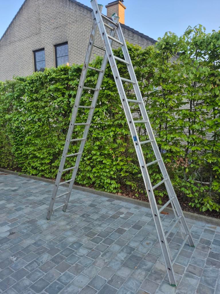 Petry 2-delige ladder, Doe-het-zelf en Bouw, Ladders en Trappen, Ophalen, Ladder