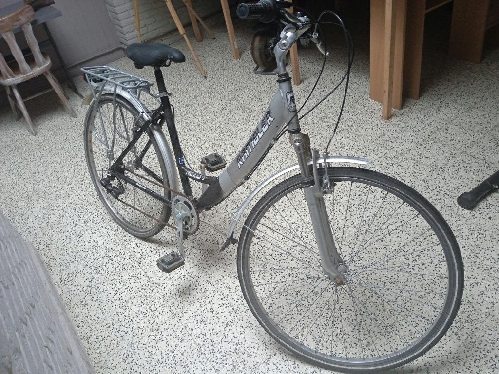 Dames- of studentenfiets 28 inch aluminium chassis, Fietsen en Brommers, Gebruikt, Versnellingen, Trommelrem, Ophalen