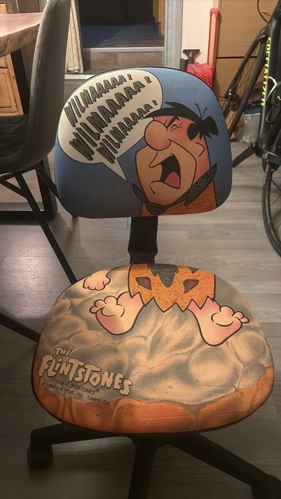 Limited edition Fred Flinstone kinderbureaustoel, Huis en Inrichting, Ophalen, Zo goed als nieuw, Bureaustoel