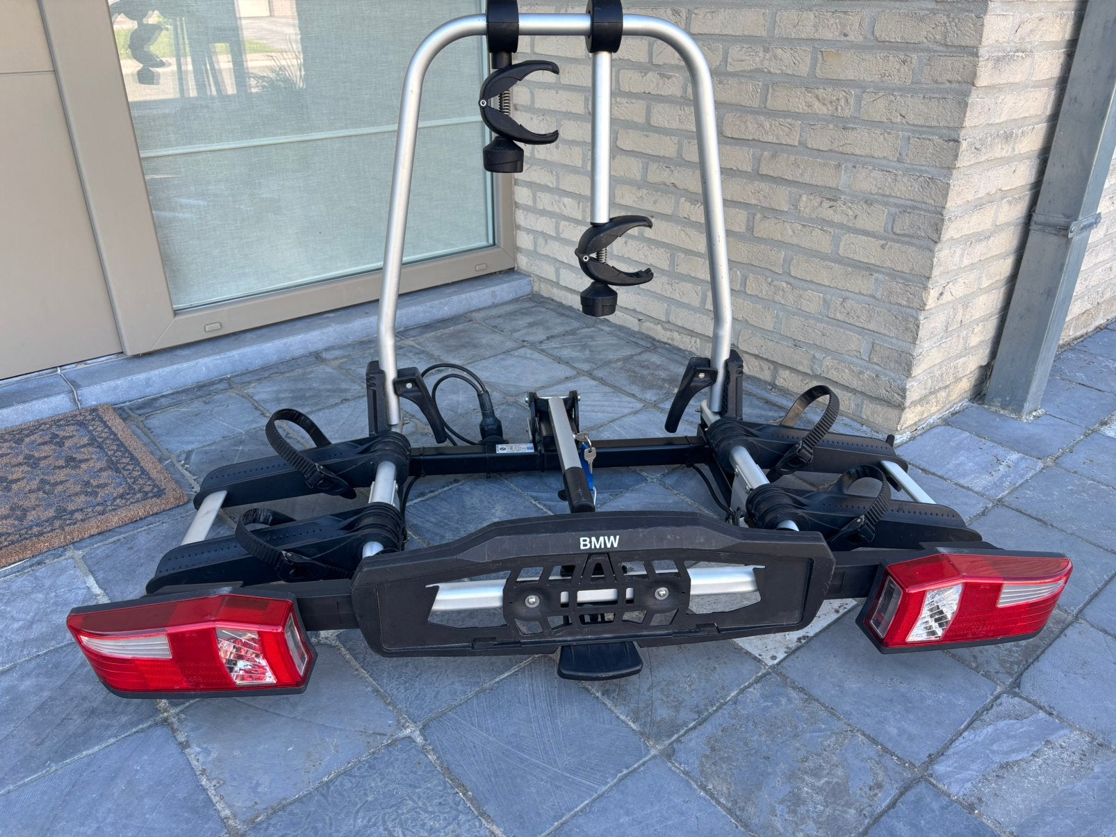 Originele BMW fietsdrager elektrische fietsen 60kg laden, Ophalen, 3 fietsen of meer, Zo goed als nieuw, Brede banden