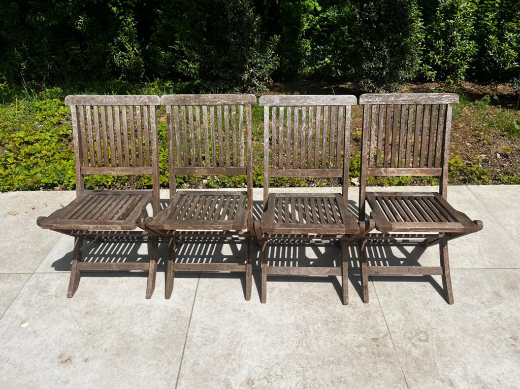 Chaise de jardin en teck, Enlèvement, Utilisé, Chaise