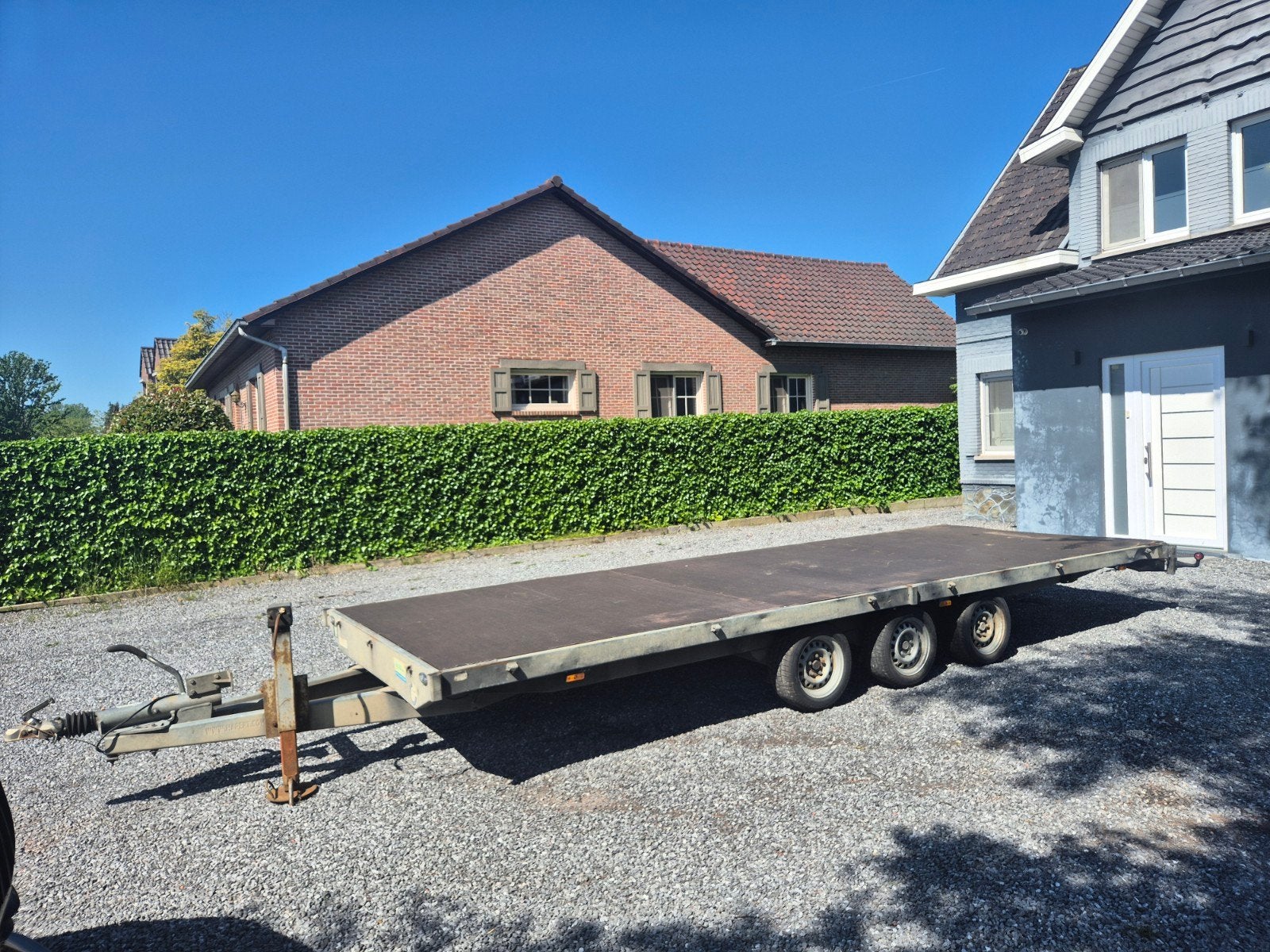 Hapert 3 asser - 6m op 2m20 - 3500kg, Auto diversen, Aanhangers en Bagagewagens, Ophalen