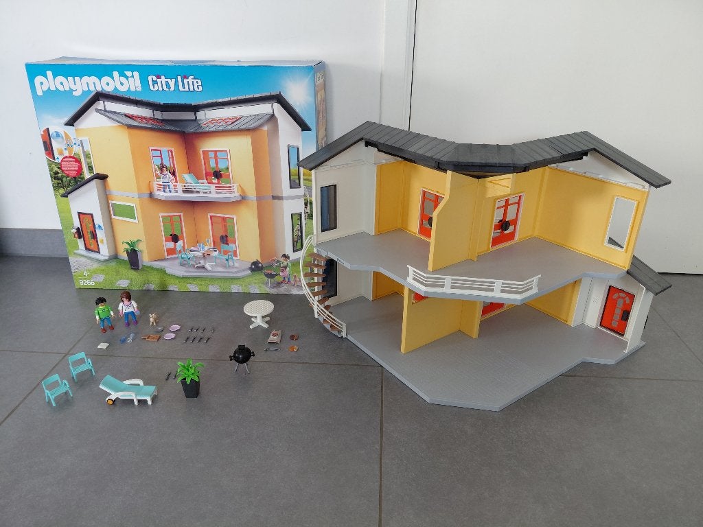 Playmobil City Life, 9266, modern woonhuis, Bâtiment, Comme neuf, City life, Kit complet