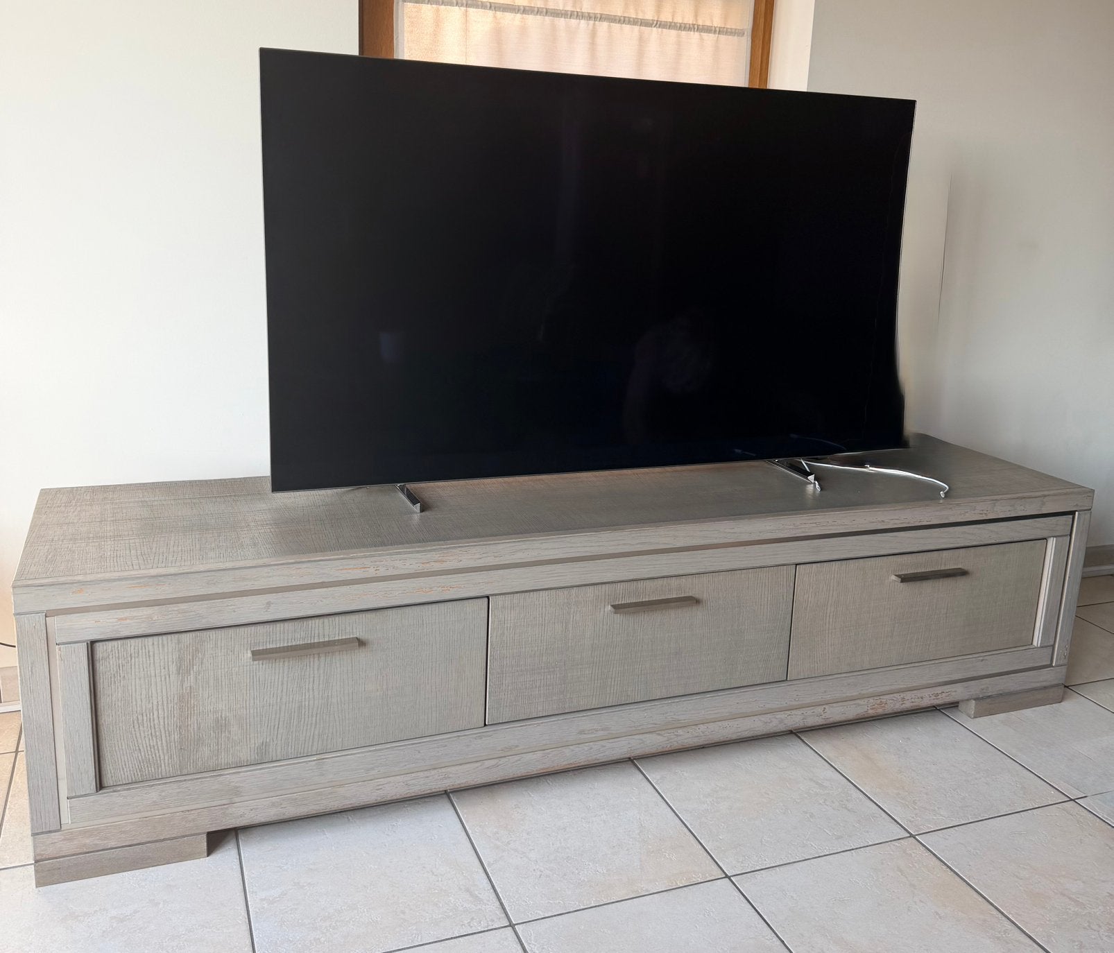 Meuble tv en chêne, 25 à 50 cm, Moins de 100 cm, Enlèvement, Utilisé