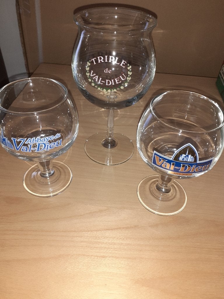 Verre Val Dieu et Triple Val Dieu (lot de 3 verres), Collections, Enlèvement, Neuf, Verre ou Verres, Autres marques