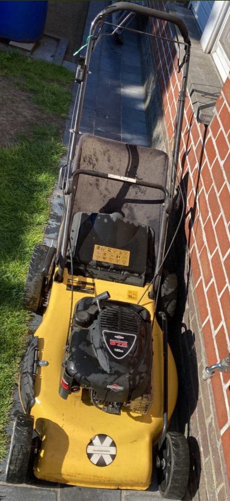 Powerplus benzine grasmaaier Briggs & Stratton 190cc, Tuin en Terras, Grasmaaiers, Gebruikt, Benzine-grasmaaier, 50 cm of meer