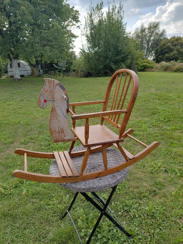 Cheval à bascule ancien, Antiquités & Art, Antiquités | Jouets, Enlèvement