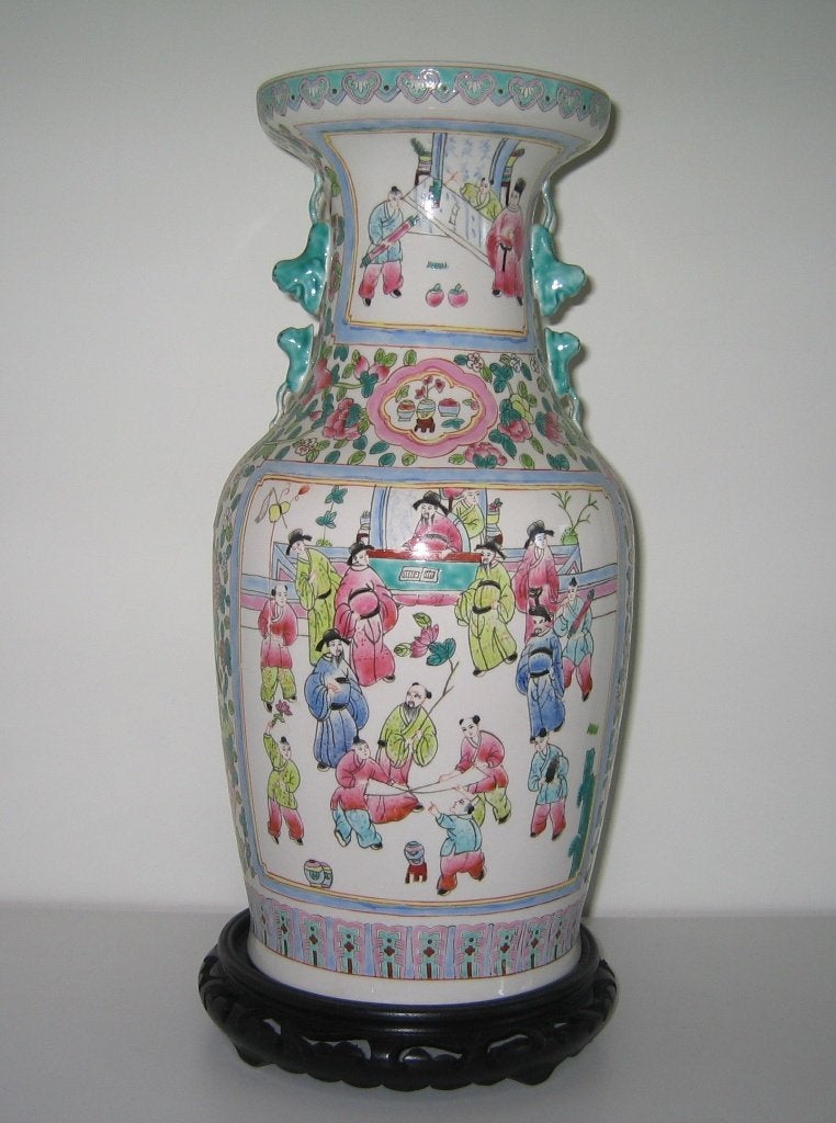 Vase en porcelaine chinoise - Famille Rose - 717 A, Enlèvement