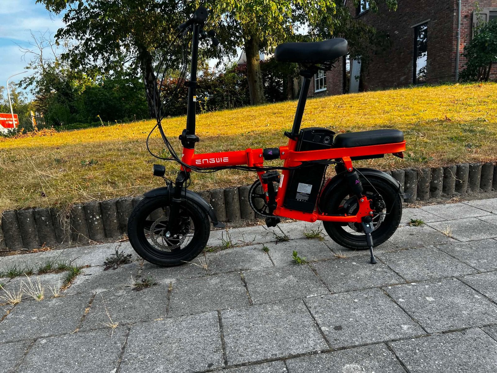 Elektrische mini plooi fiets nieuwe staat een keer gebruikt, Enlèvement, Comme neuf
