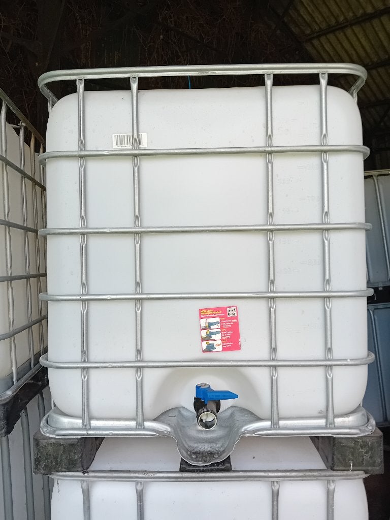 IBC tanks water vaten watervaten 1000 l plastiek ; als nieuw, Ophalen, Kunststof, Met kraantje, 150 liter of meer