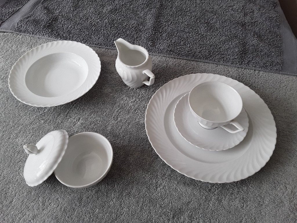 SERVIES ' ROYAL TETTAU ', Ophalen, Gebruikt, Vintage, Porselein