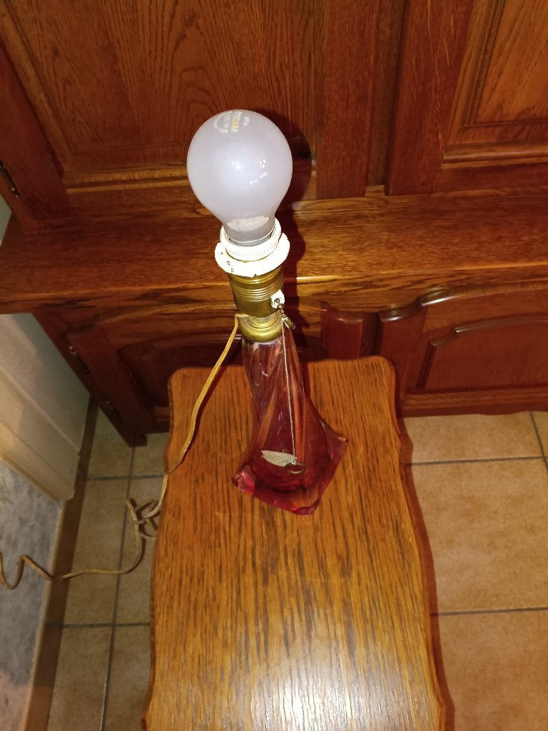 lampe cristal val saint Lambert, Antiquités & Art, Enlèvement