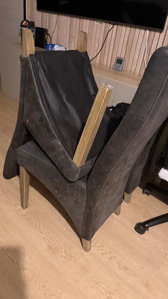 A donner 6 chaises, Maison & Meubles, Enlèvement, Utilisé