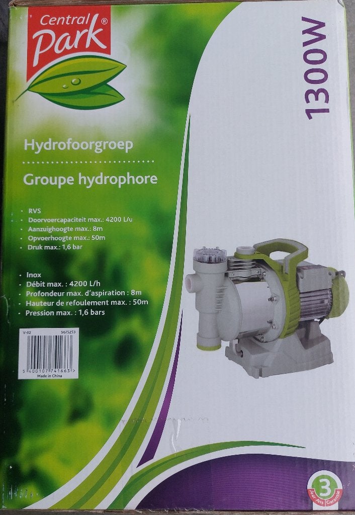 Pompe hydrophore, Ophalen, Nieuw