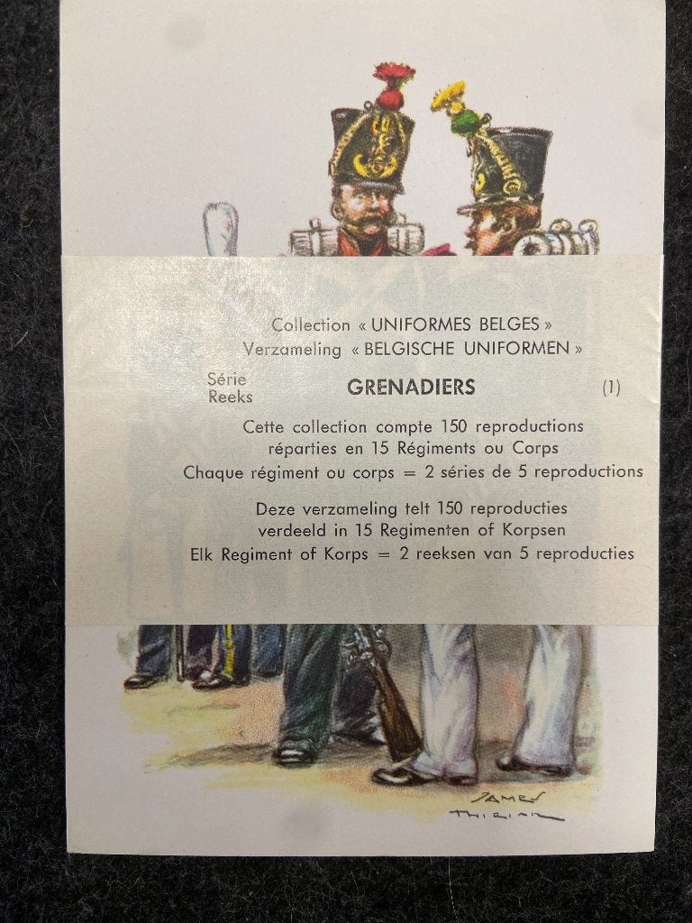Régiment Grenadiers ABL - Cartes Uniformes belges Thiriar, Envoi, Armée de terre, Photo ou Poster