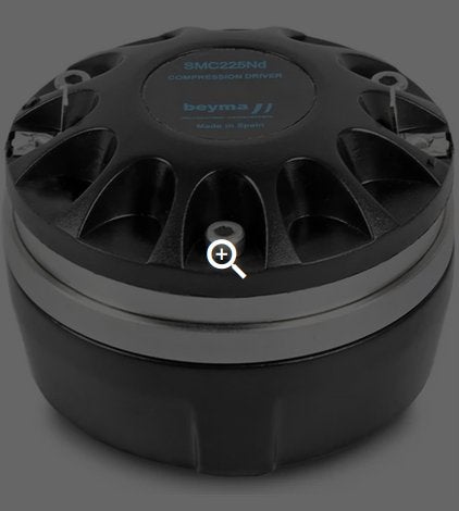 Beyma SMC225Nd Compressie driver 2 Stuks, TV, Hi-fi & Vidéo, Autres marques, Enlèvement ou Envoi, 60 à 120 watts, Comme neuf