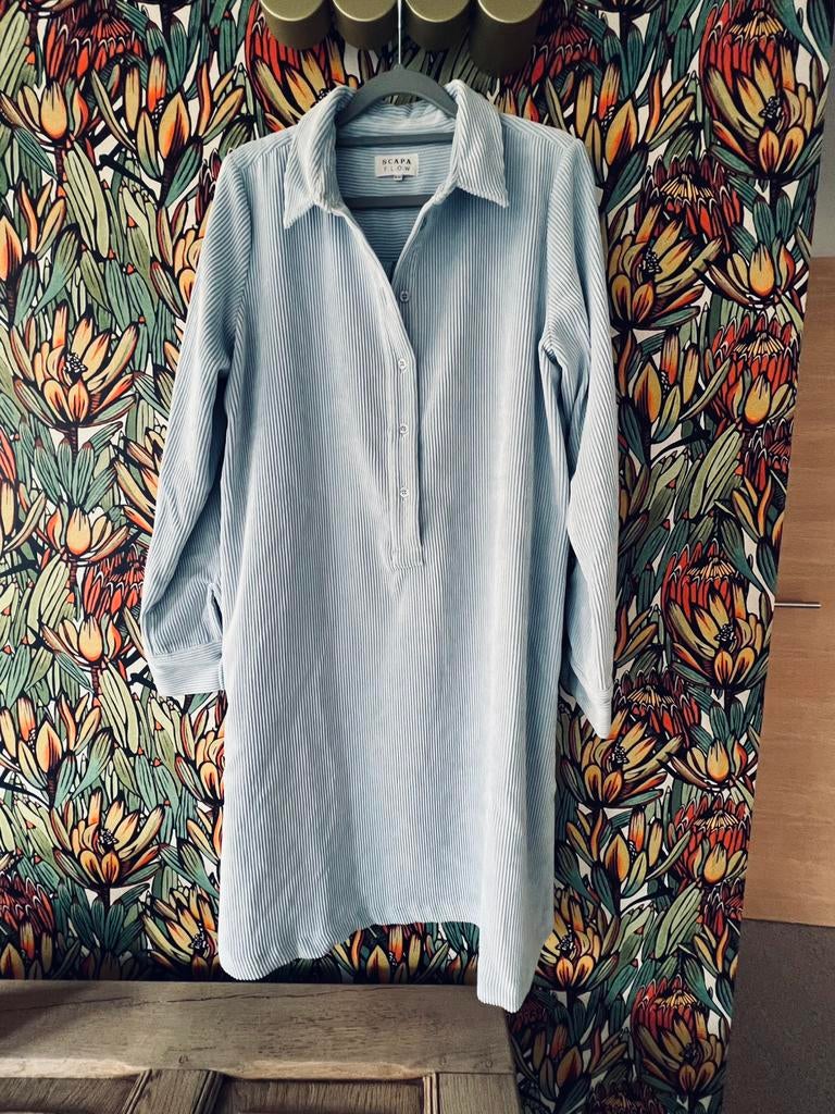 Jurk in corduroy van Scapa, Kleding | Dames, Maat 38/40 (M), Blauw, Ophalen of Verzenden, Zo goed als nieuw
