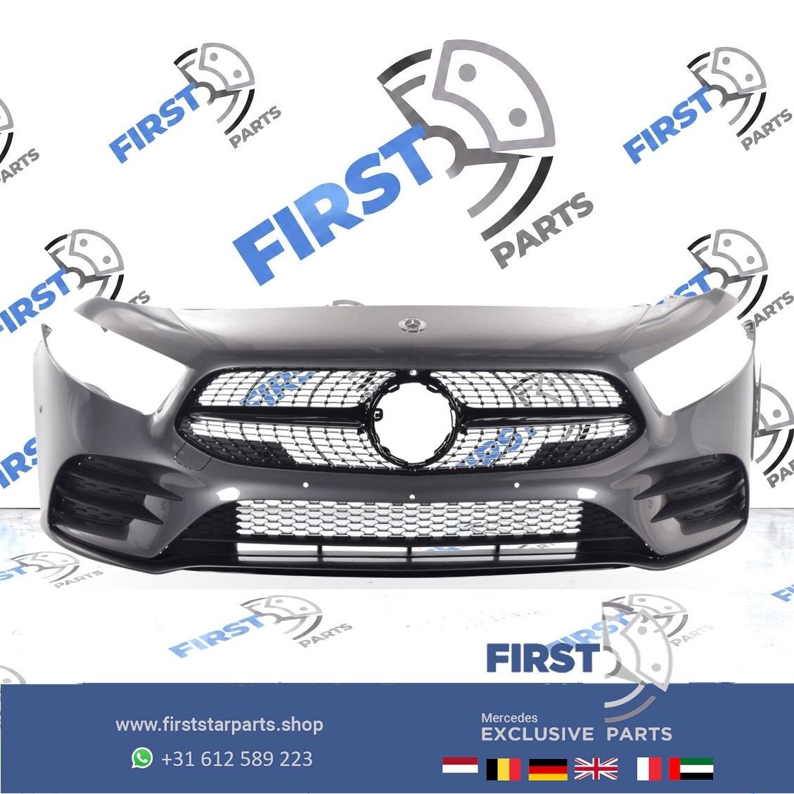 W177 BUMPER AMG LINE VOORBUMPER A KLASSE 2022 35 ZWART WIT G