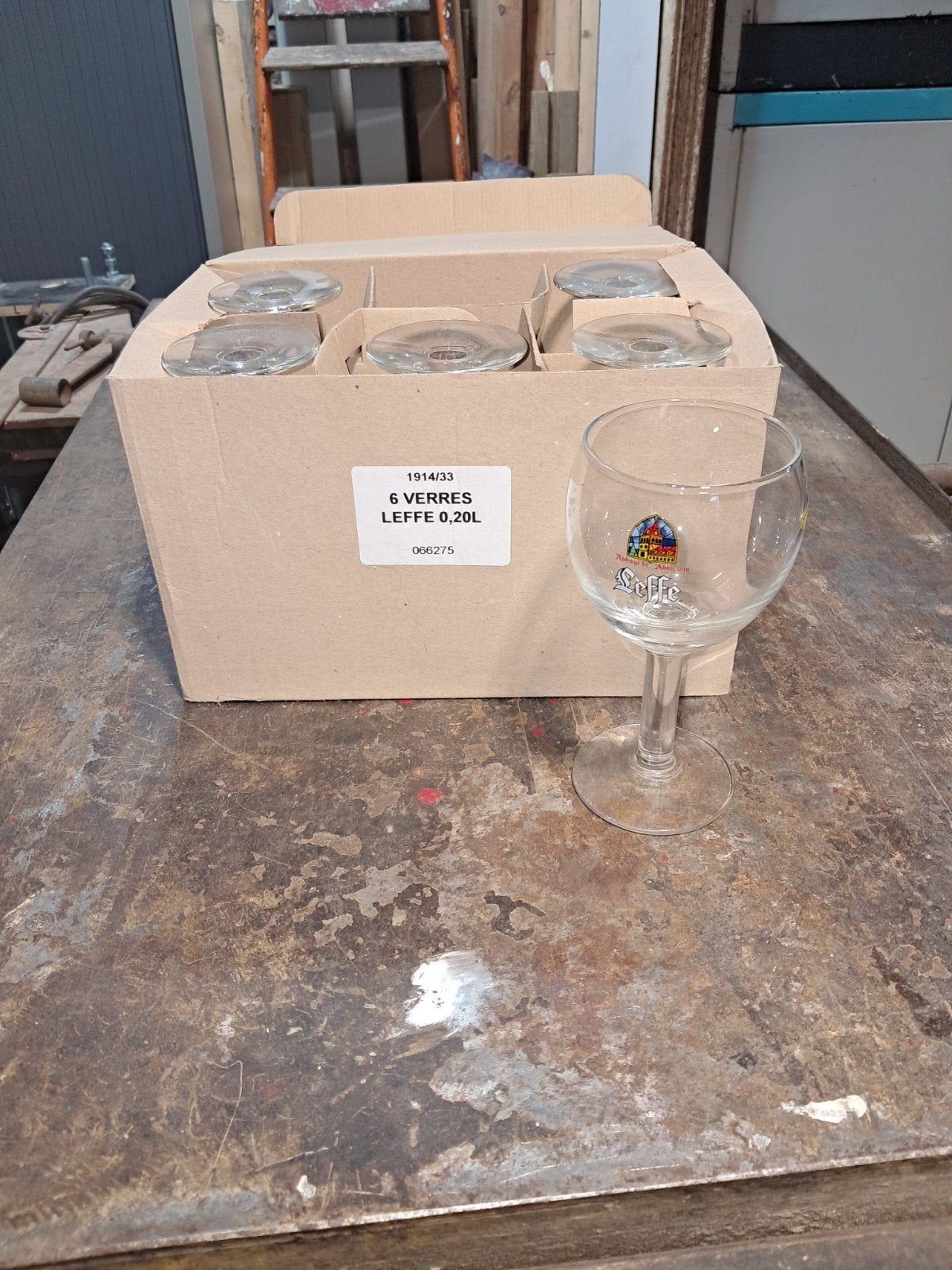 proefglazen leffe 6 st, Verzamelen, Ophalen, Nieuw, Borrel- of Shotglas