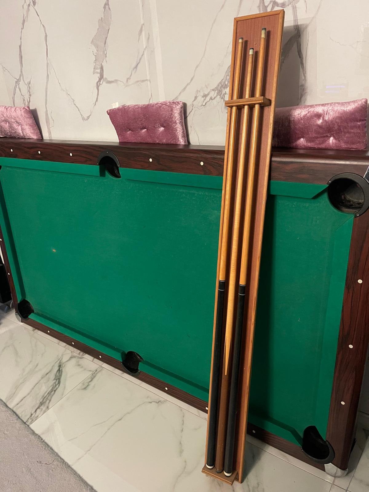 Pooltafel/ bilijarttafel, Ophalen, Zo goed als nieuw, Biljarttafel