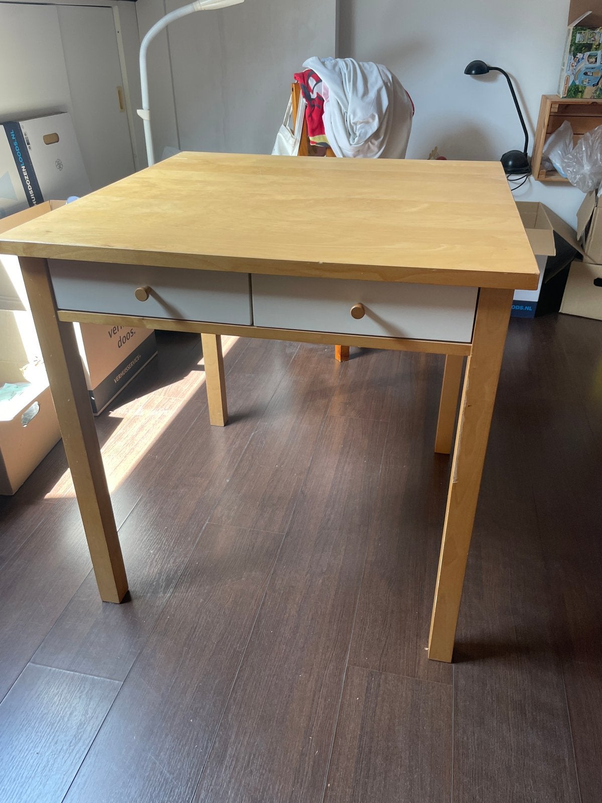 Zeer stevige tafel/werktafel met schuiven, Doe-het-zelf en Bouw, Tekentafels, Ophalen, Gebruikt