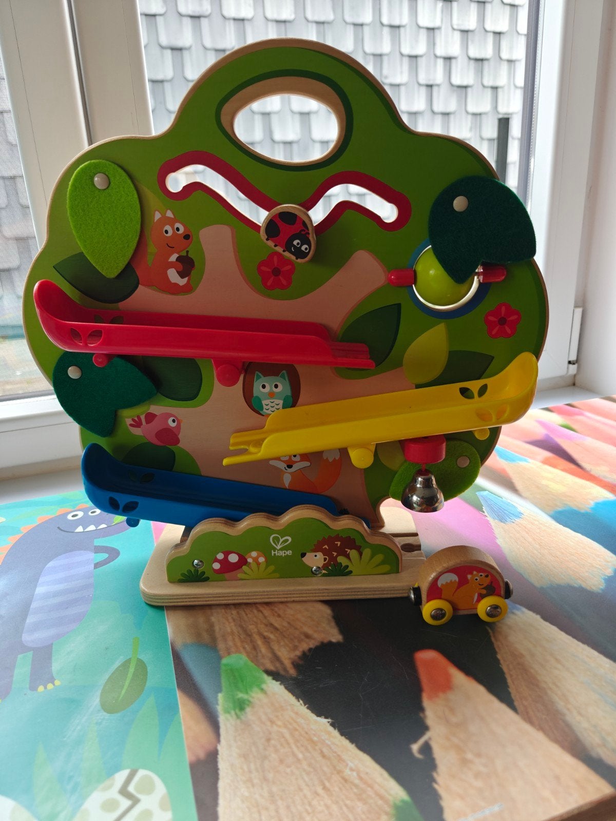 Hape maffe eekhoorn spoorweg autobaan, Enlèvement, Utilisé