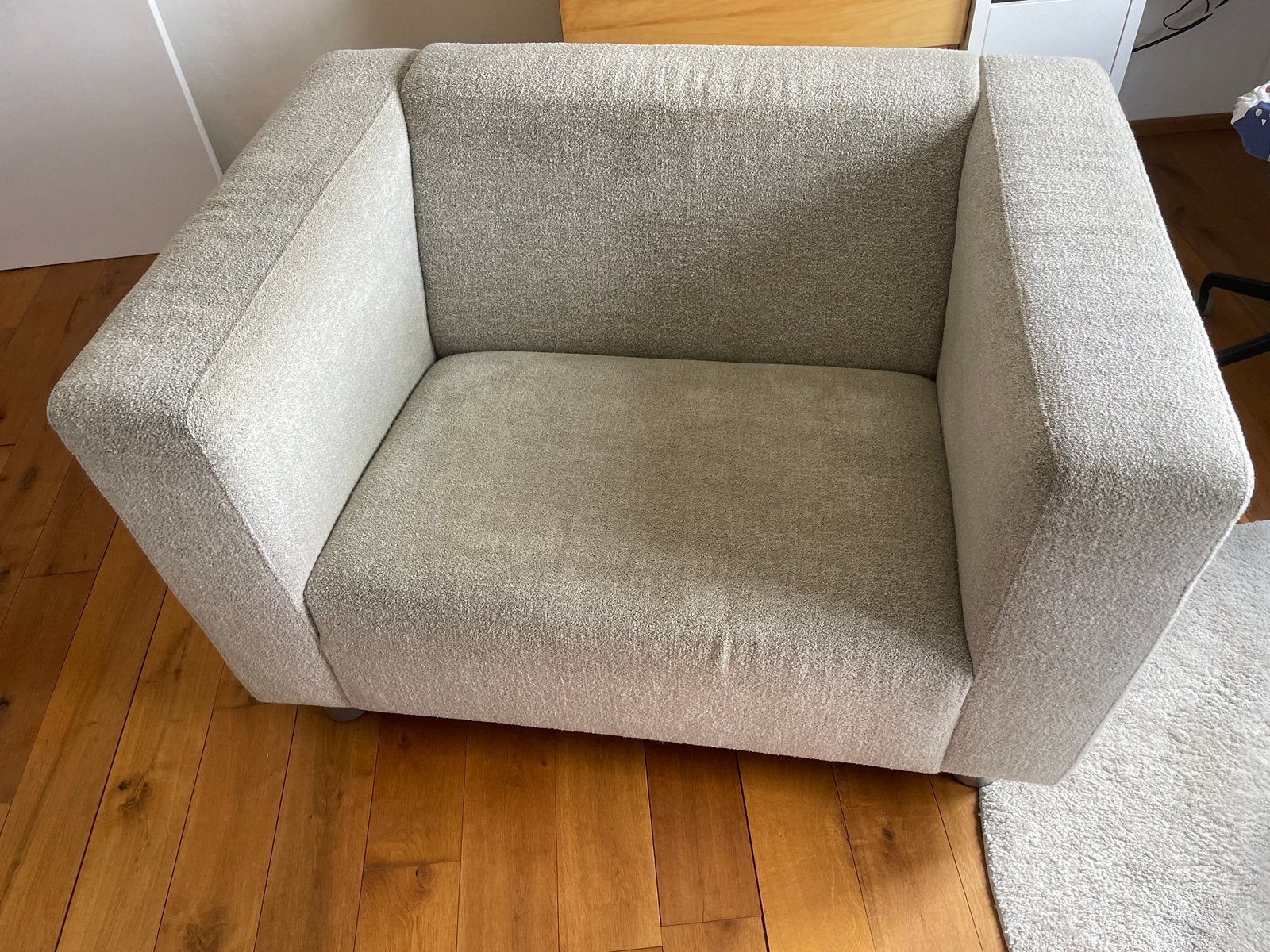 Loveseat/ brede zetel / fauteuil, Huis en Inrichting, Ophalen, Zo goed als nieuw, 75 tot 100 cm, Minder dan 150 cm