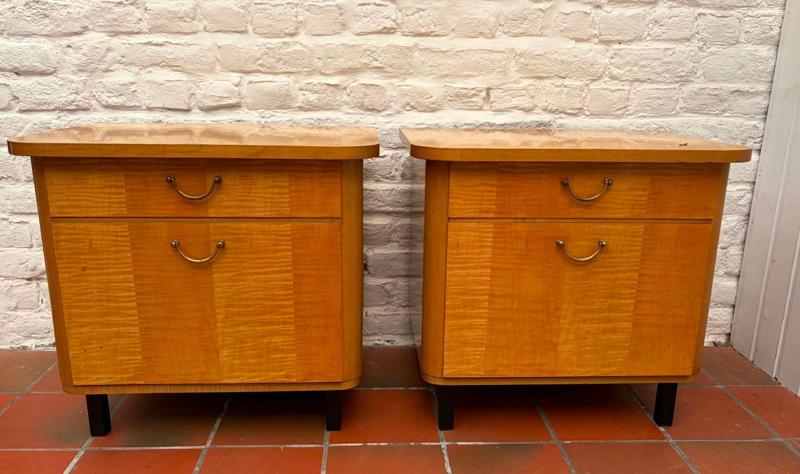 Vintage Scandinavisch nachtkastje, Huis en Inrichting, Slaapkamer | Nachtkastjes, Ophalen, Gebruikt