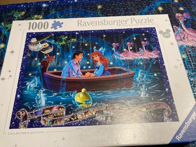 Ravensburger puzzel 1000 stuks Disney De kleine zeemeermin, Hobby en Vrije tijd, Ophalen of Verzenden, 500 t/m 1500 stukjes, Zo goed als nieuw
