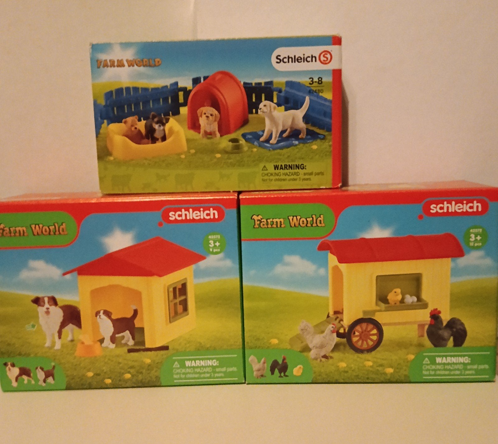 3 schleich Farm World sets, Verzamelen, Speelgoed, Ophalen of Verzenden, Zo goed als nieuw