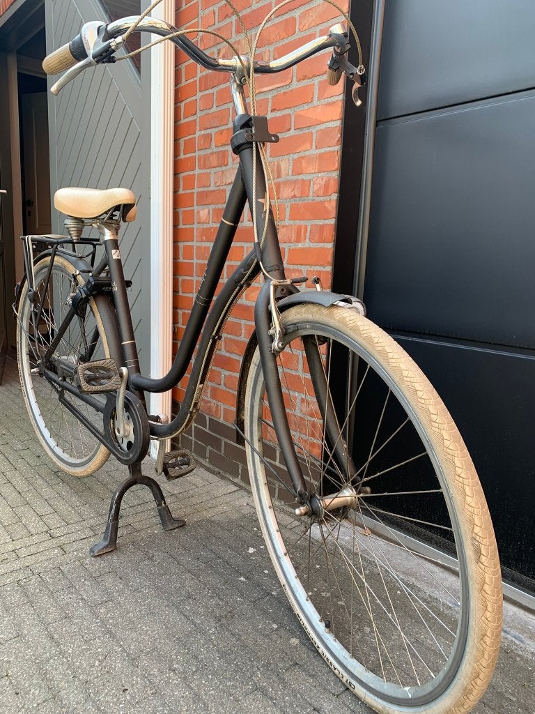 Frappe damesfiets classic FCL 300, framemaat 50 cm mat black, Ophalen, Gebruikt, Velgrem, 47 tot 50 cm