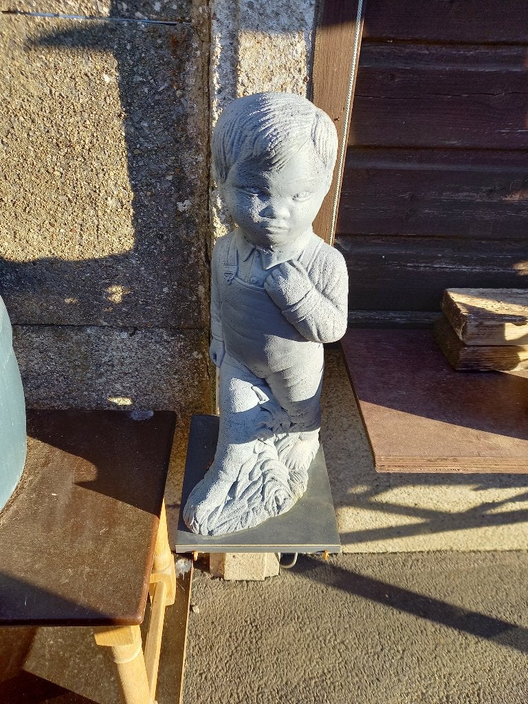 Mooi tuinbeeld, staat mooi op het terras tussen de bloemen, Tuin en Terras, Tuinbeelden, Ophalen, Nieuw, Mensenbeeld