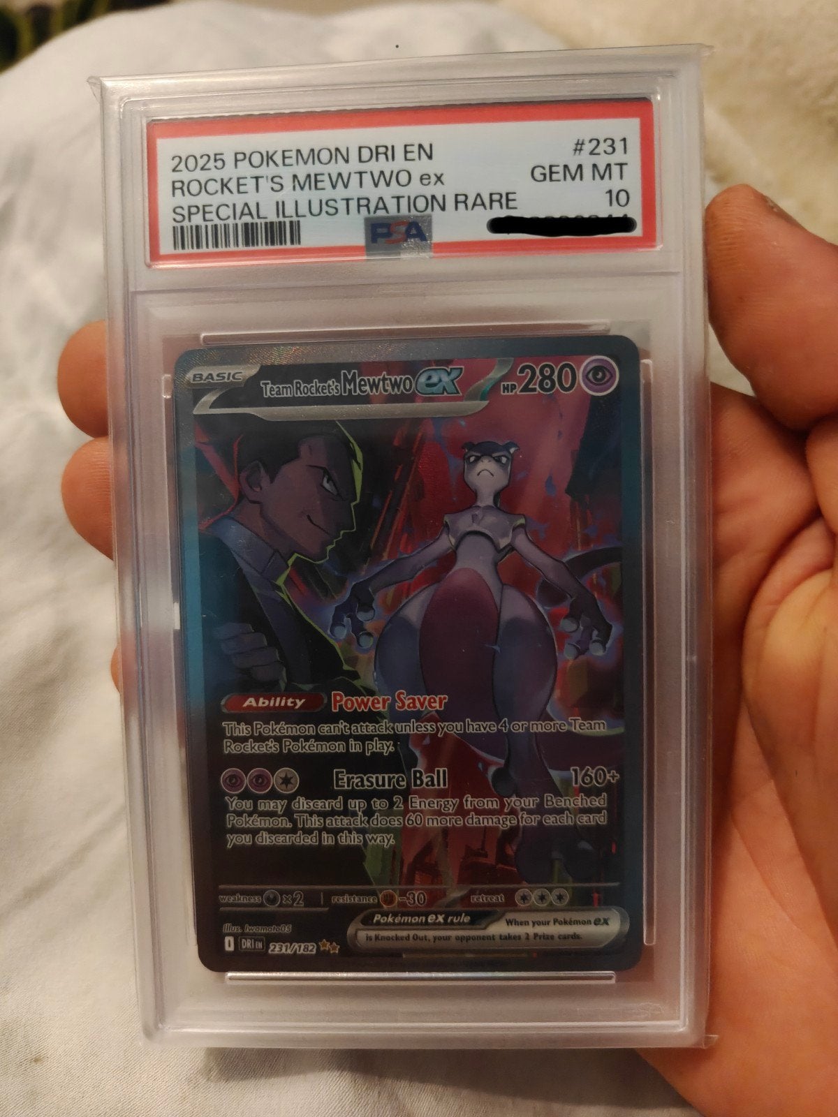 Pokémon PSA10 mewtwo, Ophalen