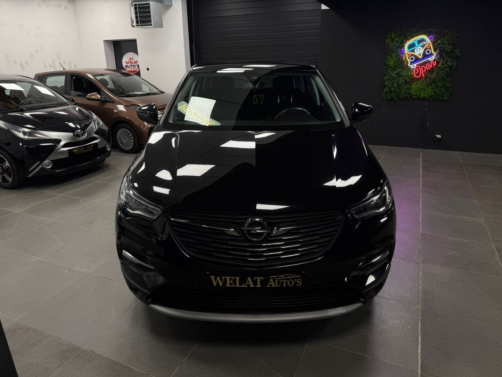 OPEL GRANDLAND X 2019 BENZINE 130PK 135.000KM, Auto's, Opel, Zwart, Bedrijf, 1200 cc, 130 kW