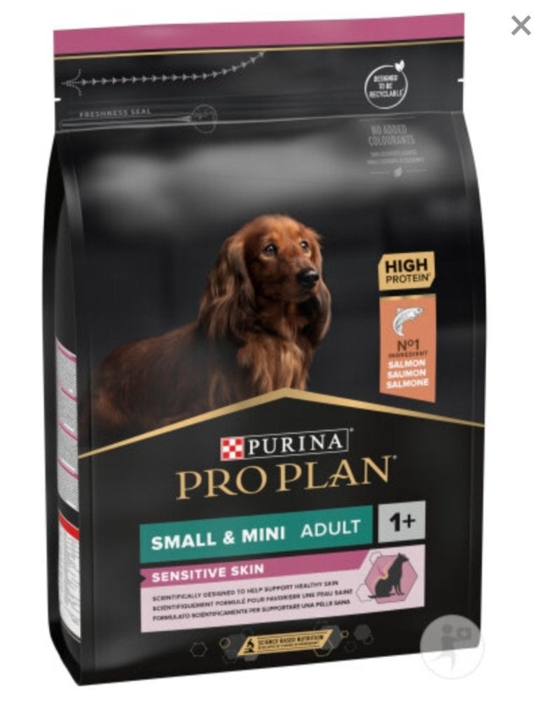 Pro Plan sensitive skin zalm adult 3kg hond Geel Brussel Pu, Ophalen of Verzenden, Hond