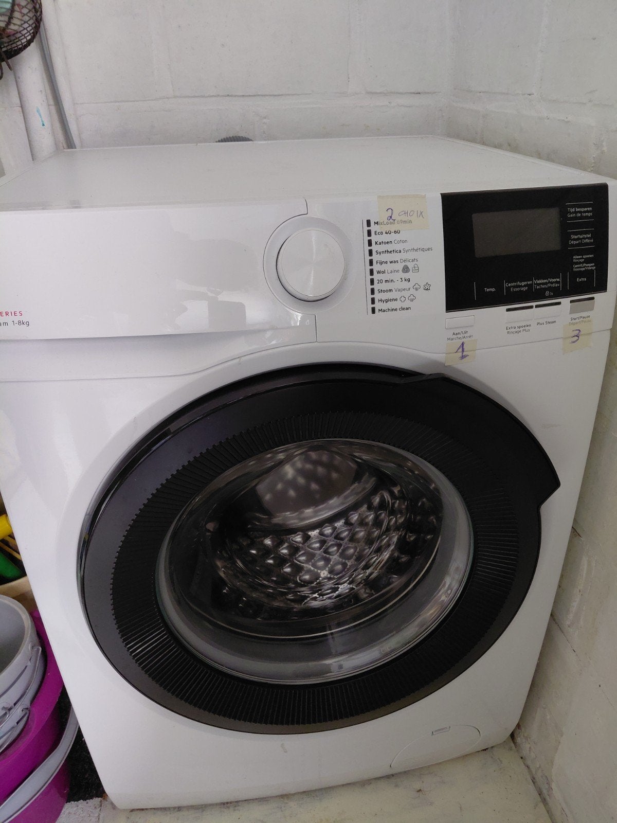 Vends machine à laver AEG 7000 Series ProSteam, 6 tot 8 kg, Ophalen, Zo goed als nieuw, Voorlader