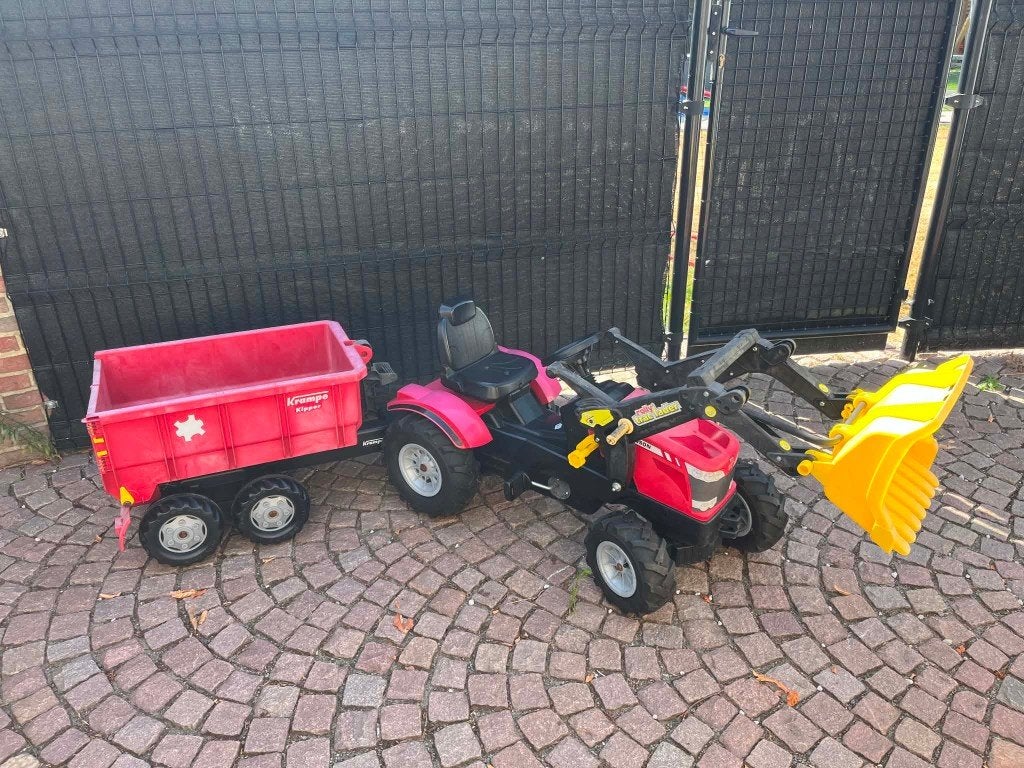 Rolly Toys Massey Ferguson tractor +  Krampe kipper, Ophalen, Gebruikt