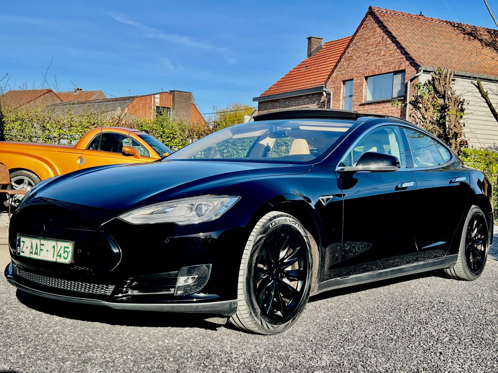 Tesla model S, Model S, Leder, Bedrijf, Te koop