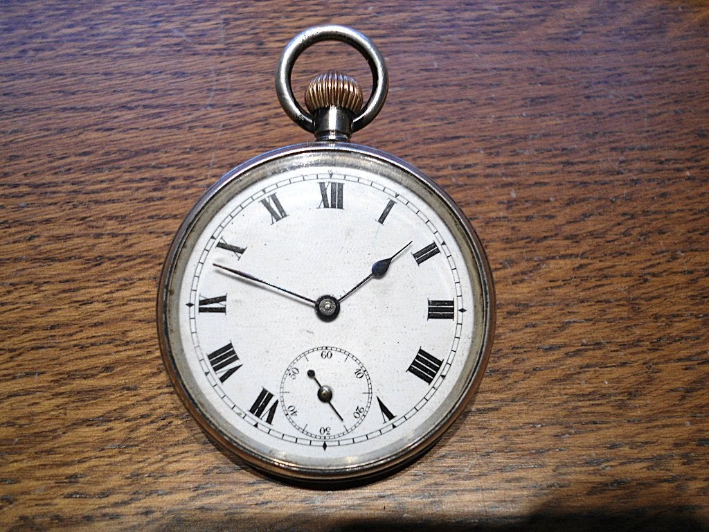 Zilveren zakhorloge 1915., Bijoux, Sacs & Beauté, Enlèvement, Argent, Montre de poche