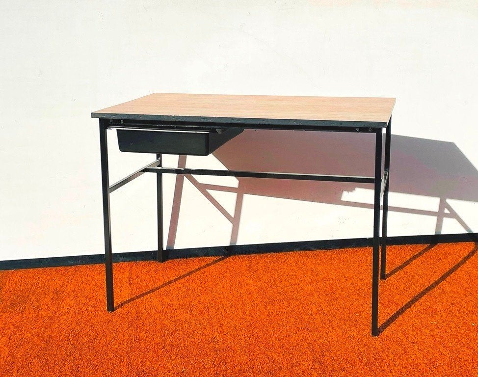 MEUROP & P. Guariche : Bureau Junior [ Vintage 60s ] Desk, Enlèvement ou Envoi, Vintage, Comme neuf, Noir