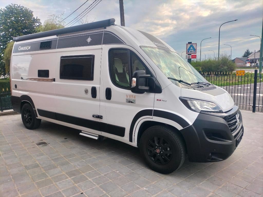 Camping car, Caravans en Kamperen, Mobilhomes, Buscamper of Camperbus, Fiat, Raamblindering, Chausson