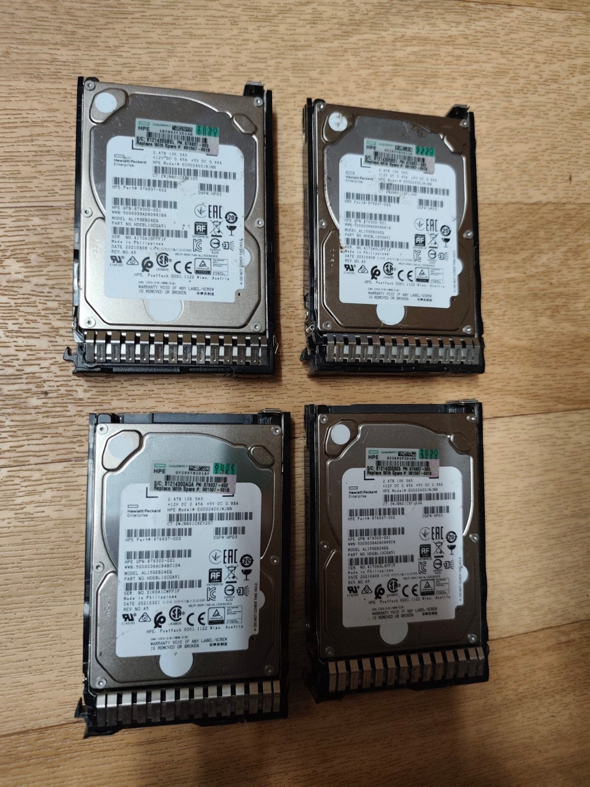 Lot 4 disque dur 4tb sas serveur, Computers en Software, Harde schijven, Ophalen, Server, SAS