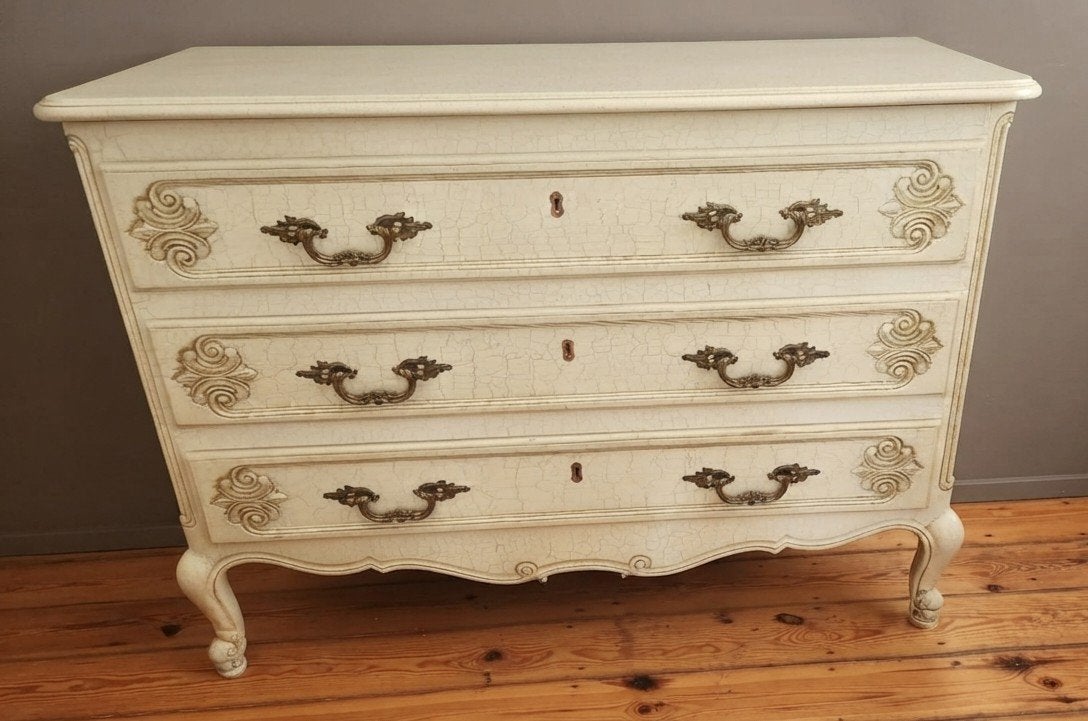 Commode de style Louis XV, Ophalen, Gebruikt, 100 tot 150 cm, 75 – 100