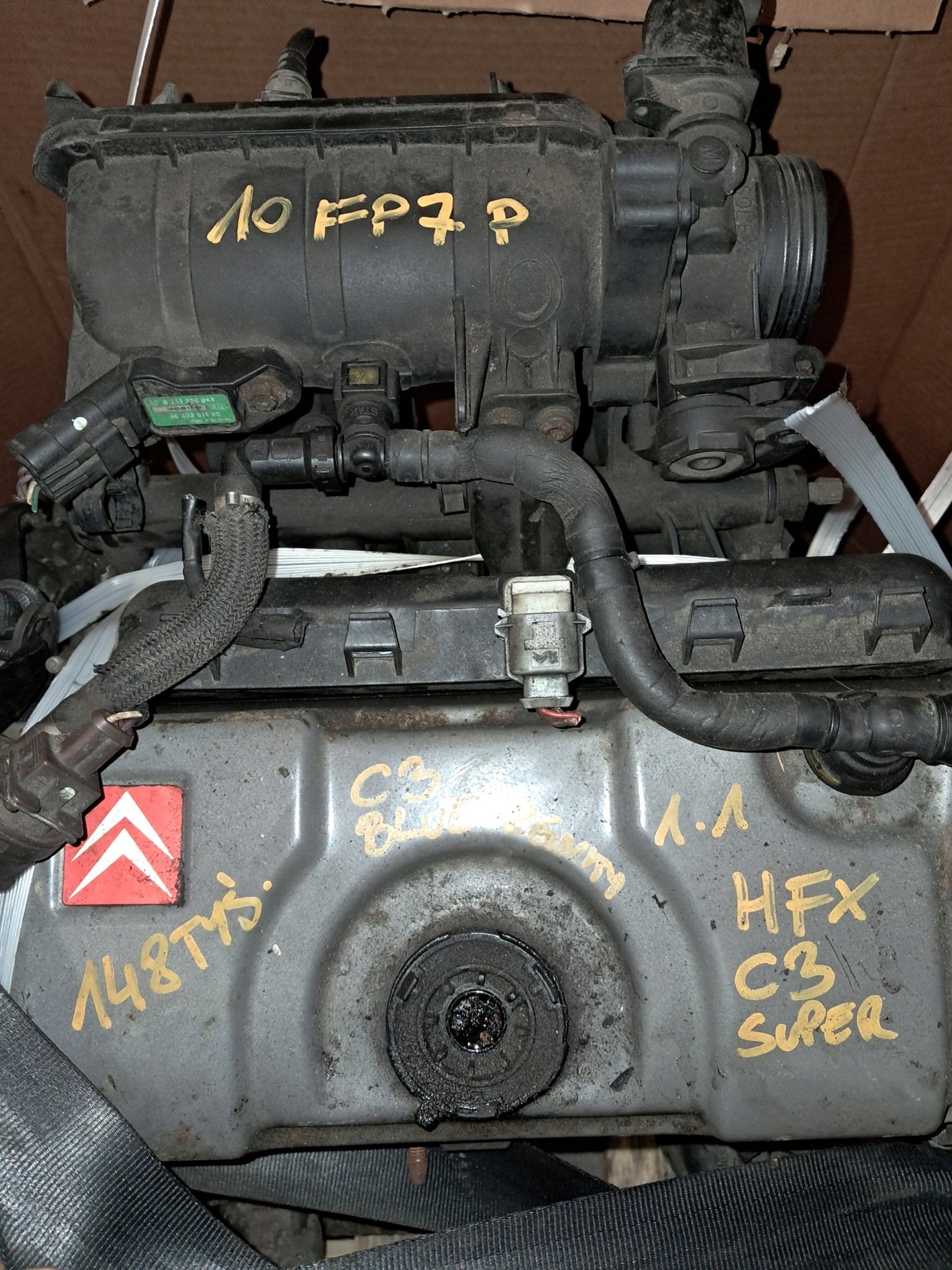 Moteur HFX Complet C3 206 PEUGEOT CITROEN C2 206+ SAXO 106, Autos : Pièces & Accessoires, Envoi, Utilisé, Daihatsu