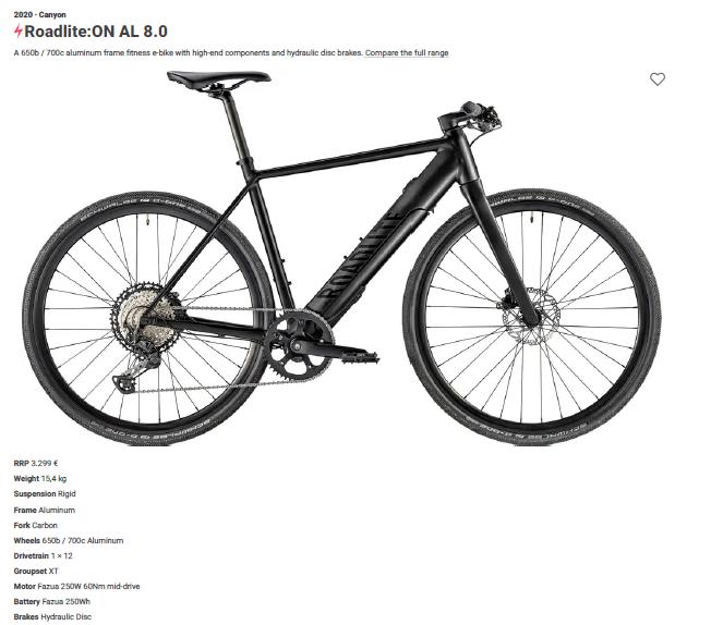 Canyon Roadlite ON AL8.0 2020, Fietsen en Brommers, 28 inch, Gebruikt, 10 tot 15 versnellingen, 53 tot 57 cm