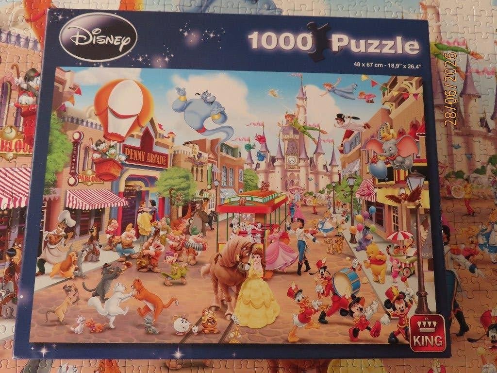 Disney puzzel 1000 stukjes - King, Ophalen of Verzenden, 500 t/m 1500 stukjes, Zo goed als nieuw, Legpuzzel
