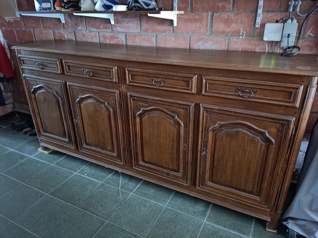 Massief eiken dressoir, Huis en Inrichting, Kasten | Dressoirs, Ophalen