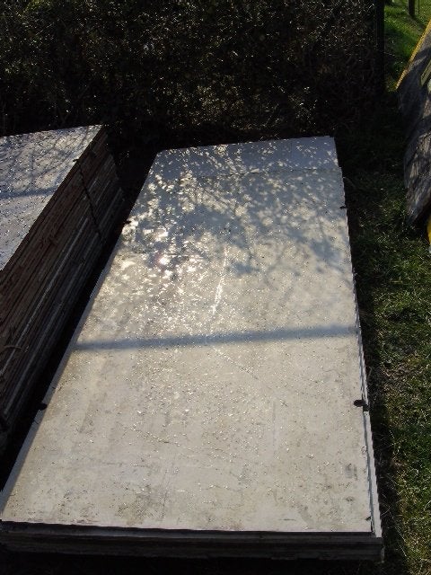 0477502490 Betonplex platen vanaf 19 euro, Ophalen, Gebruikt, Betonplex, 20 tot 50 mm